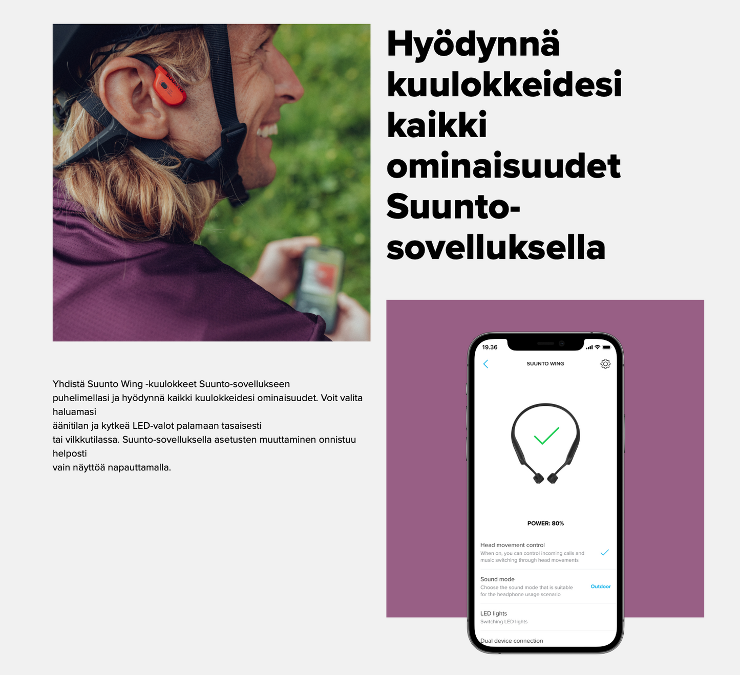 Suunto Wing urheilukuulokkeet