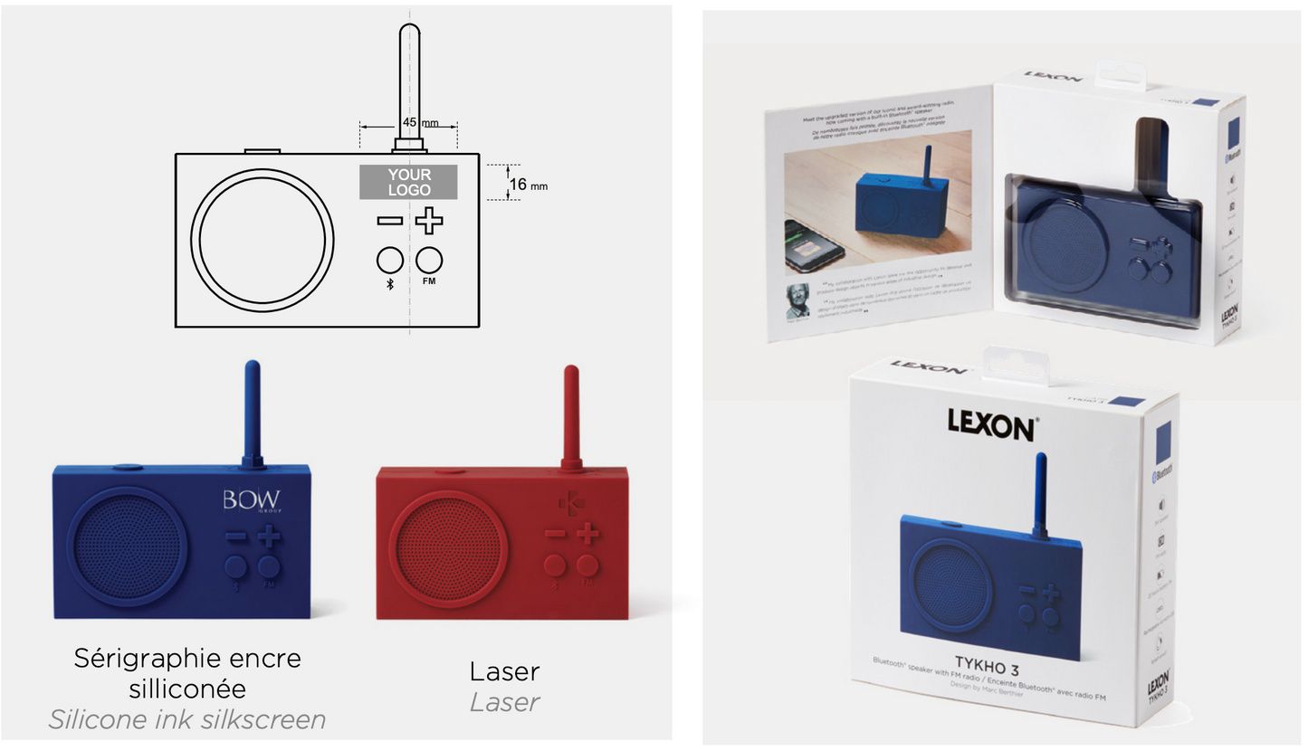 Lexon TYKHO 3 bluetooth-kaiutin ja FM-radio