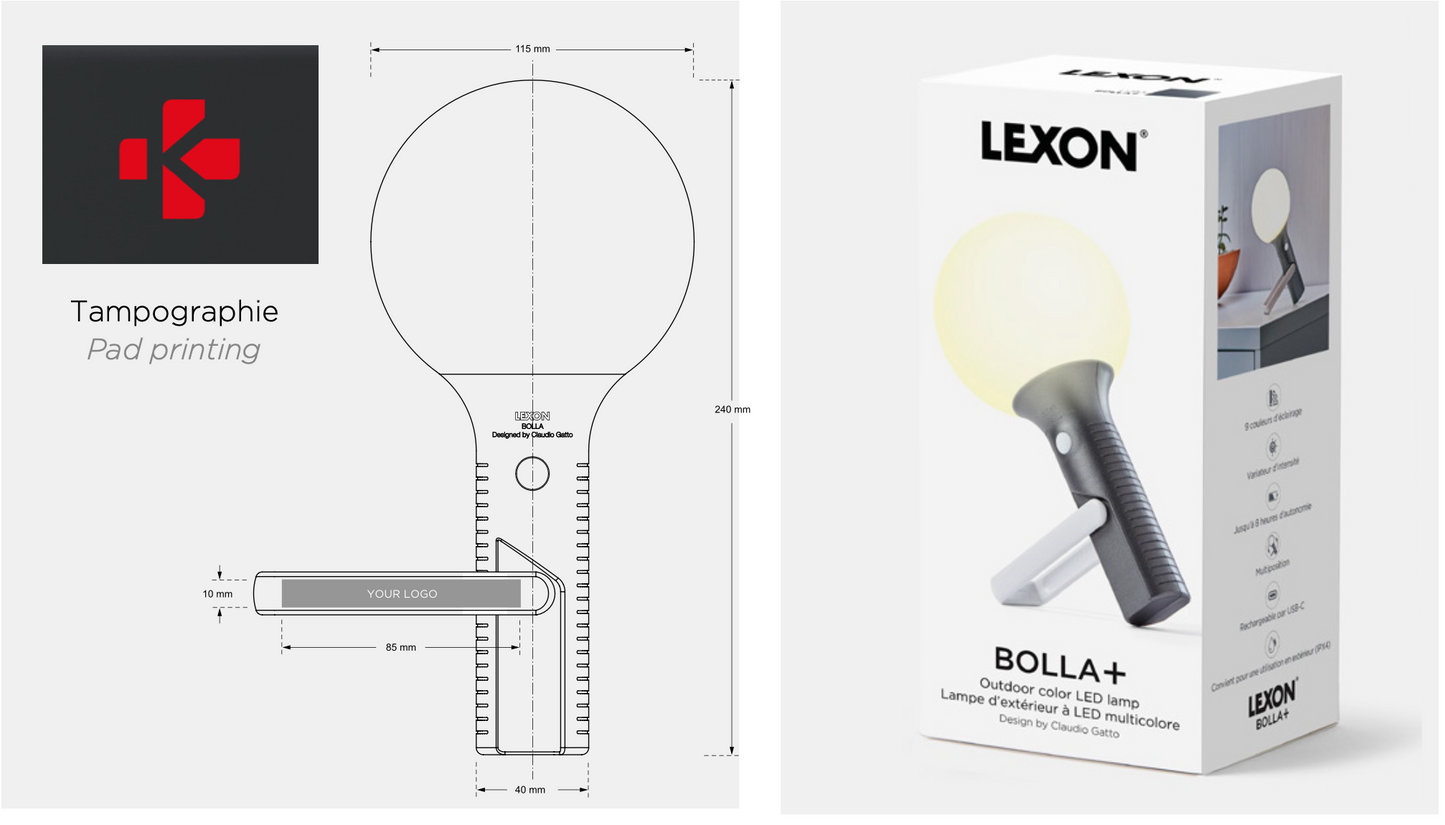 Lexon Bolla+ valaisin