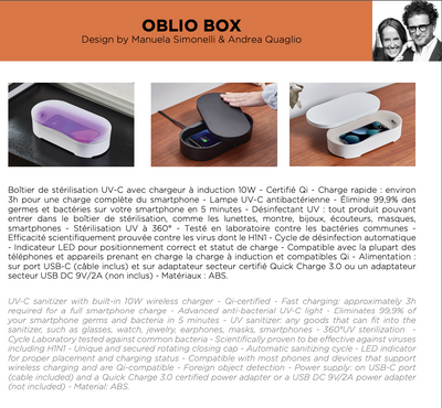 Lexon Oblio Box UV-C puhdistaja