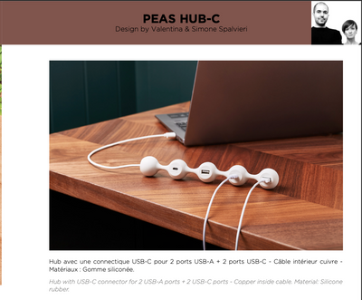 Lexon PEAS HUB C USB-jakaja