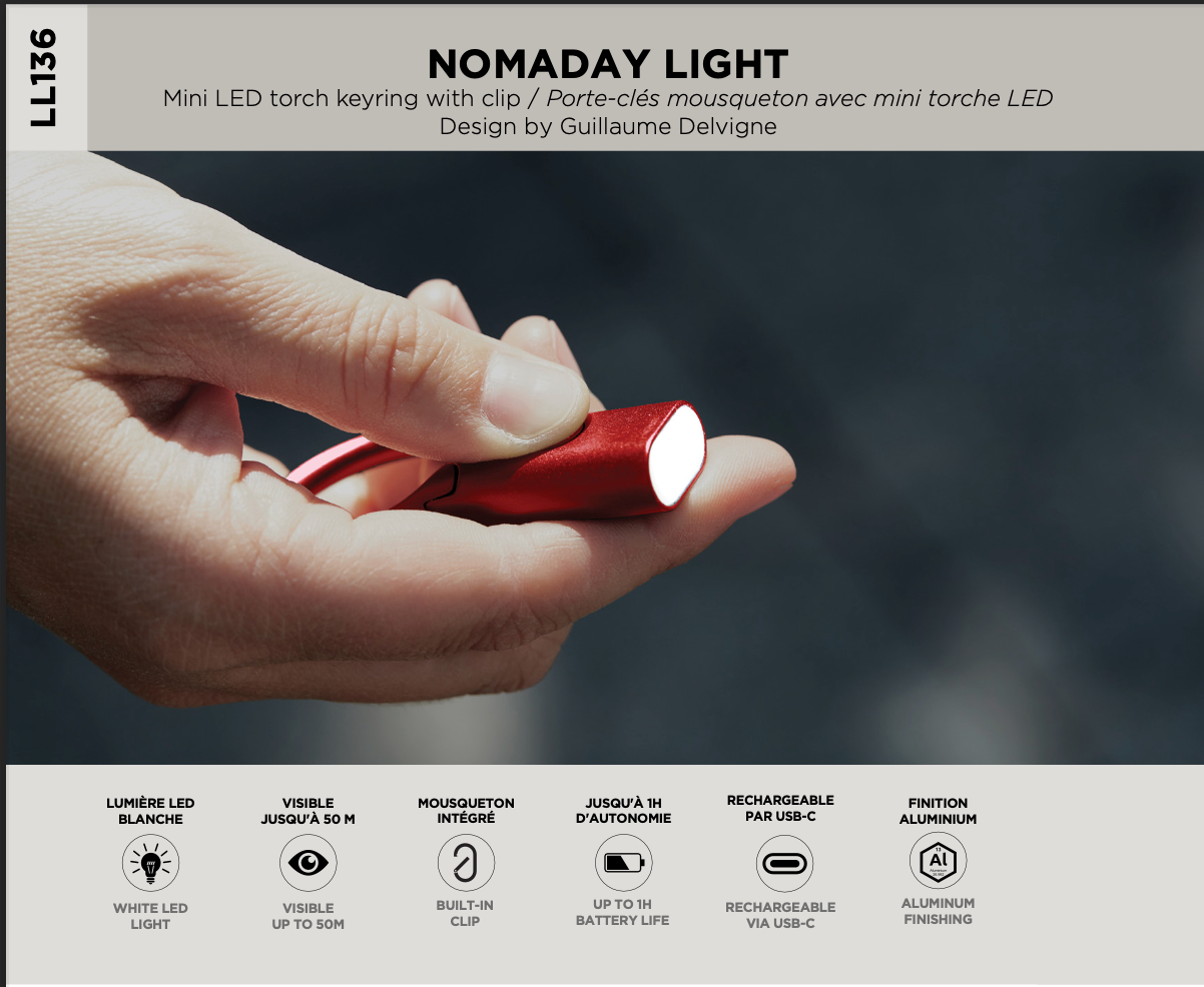 Lexon Nomaday LED-avaimenperävalo