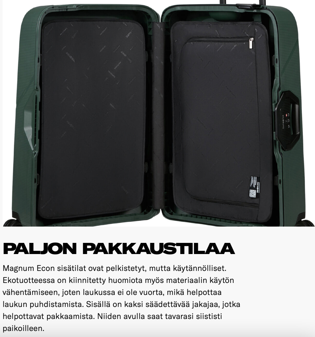 Samsonite Magnum ECO-matkalaukut