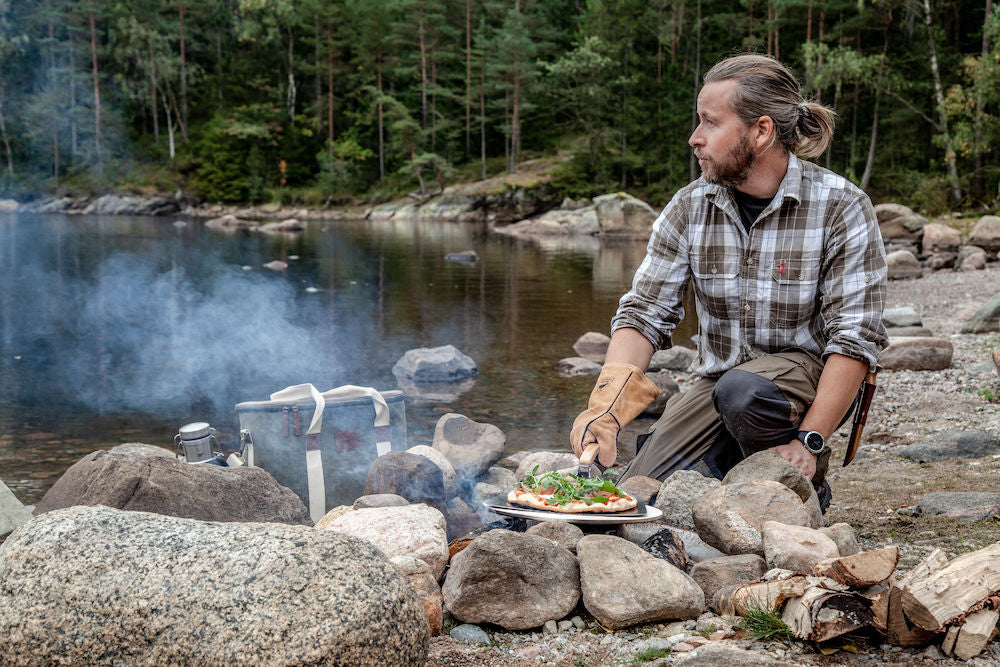 Orrefors Hunting pizza-setti